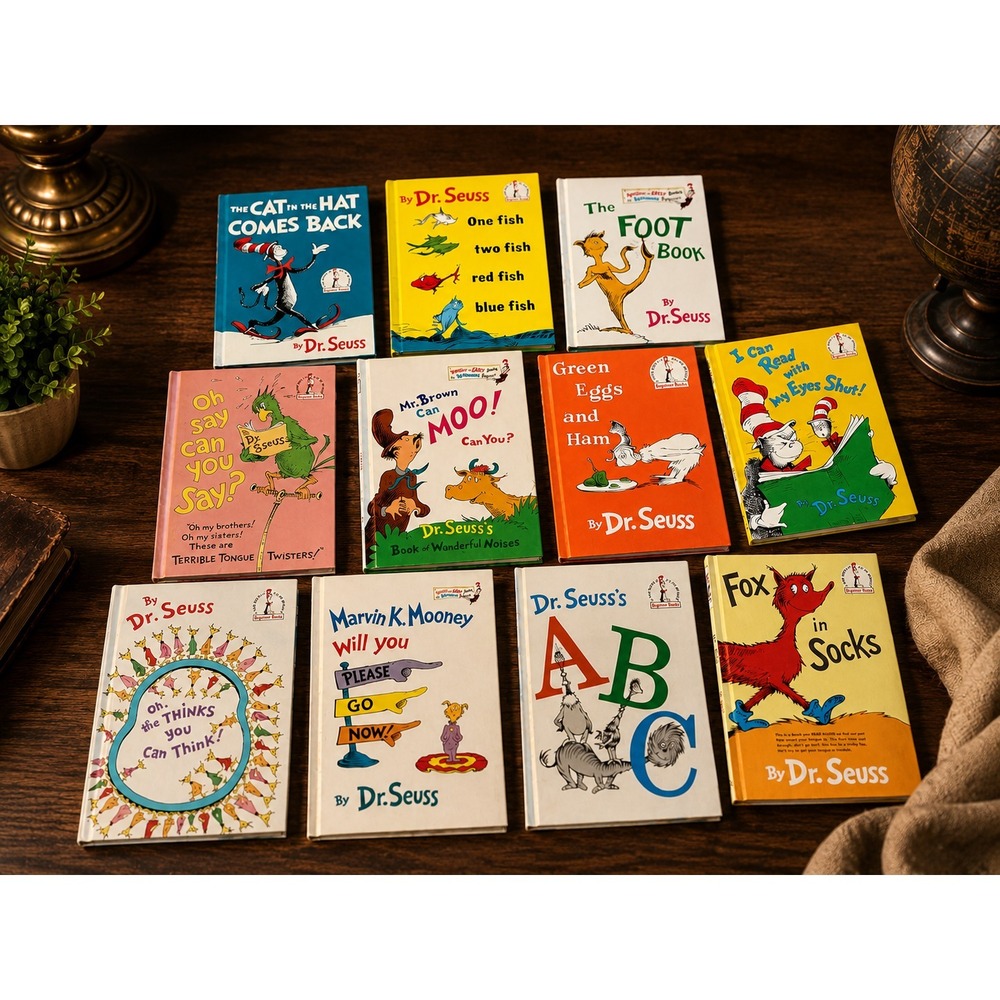 Dr. Seuss Beginner Books Collection Lot of 10 Hardcover Kids Reading Classics